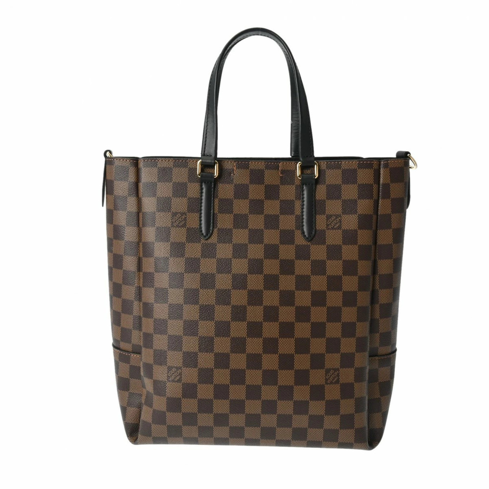 LOUIS VUITTON Damier Belmont NV Noir Black Canvas Tote Bag